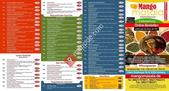 Indische Restaurant Mango Masala